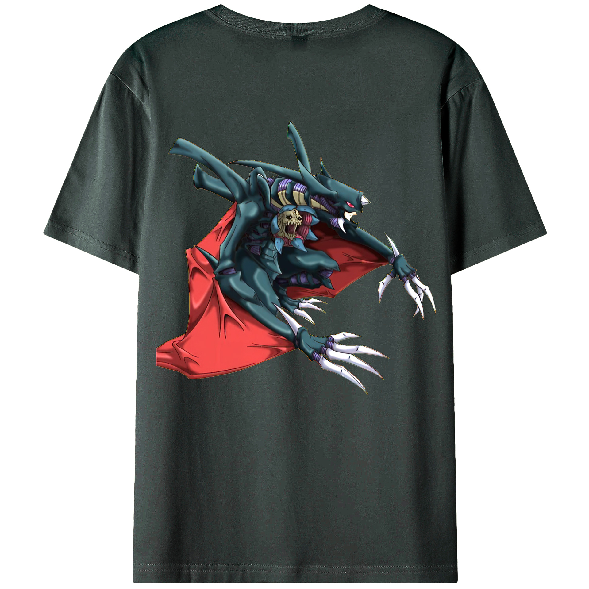 （画像用） 遊☆戯☆王 Yu-Gi-Oh! 綿100％ メンズ半袖Tシャツ（バックプリント） 通気性